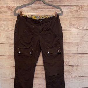 💜💜 Women’s Capri Columbia Brown Pants Size 8